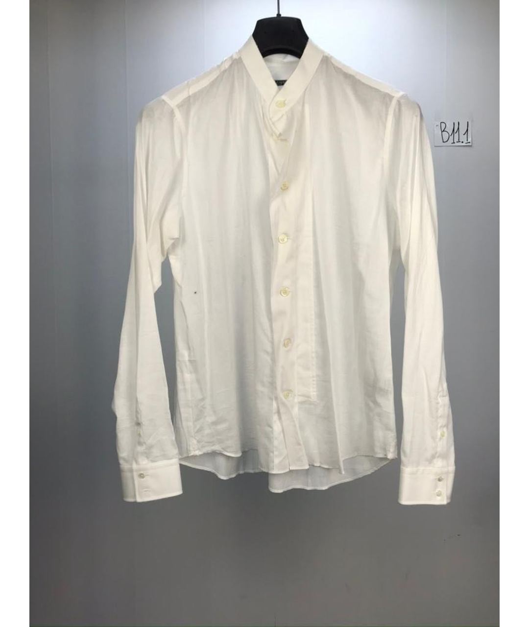 BALMAIN Белая хлопковая классическая рубашка, фото 5
