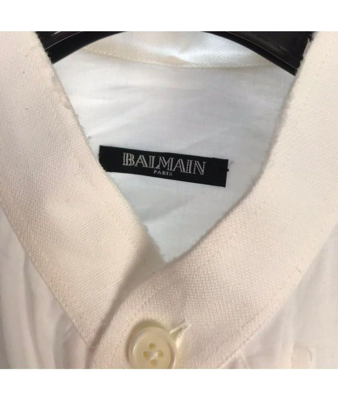 BALMAIN Белая хлопковая классическая рубашка, фото 3
