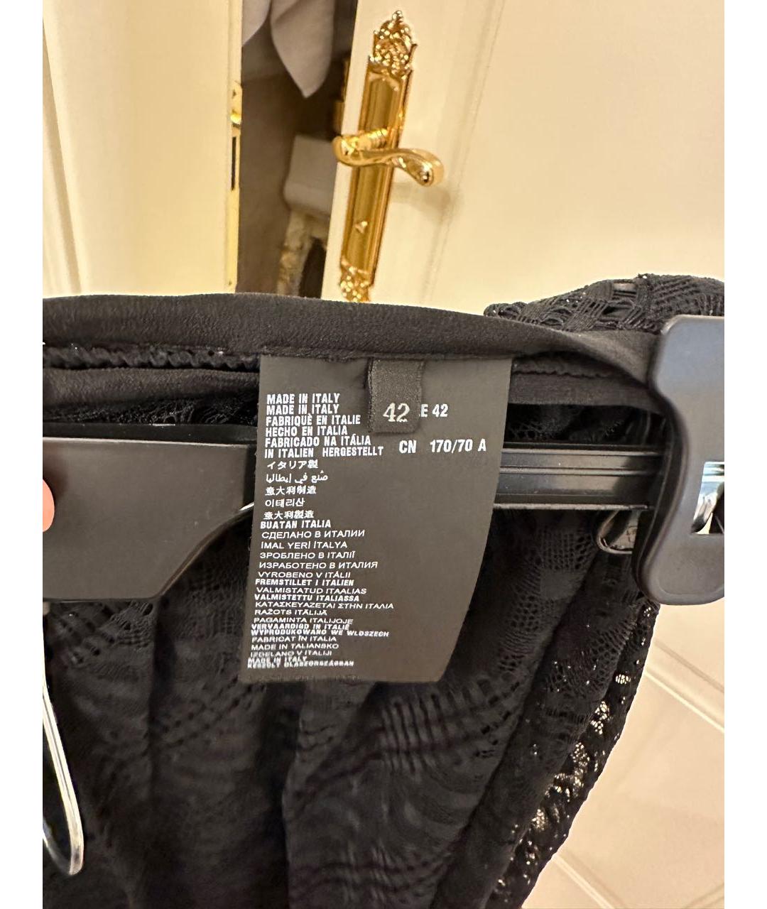 PRADA Черная полиамидовая юбка миди, фото 2