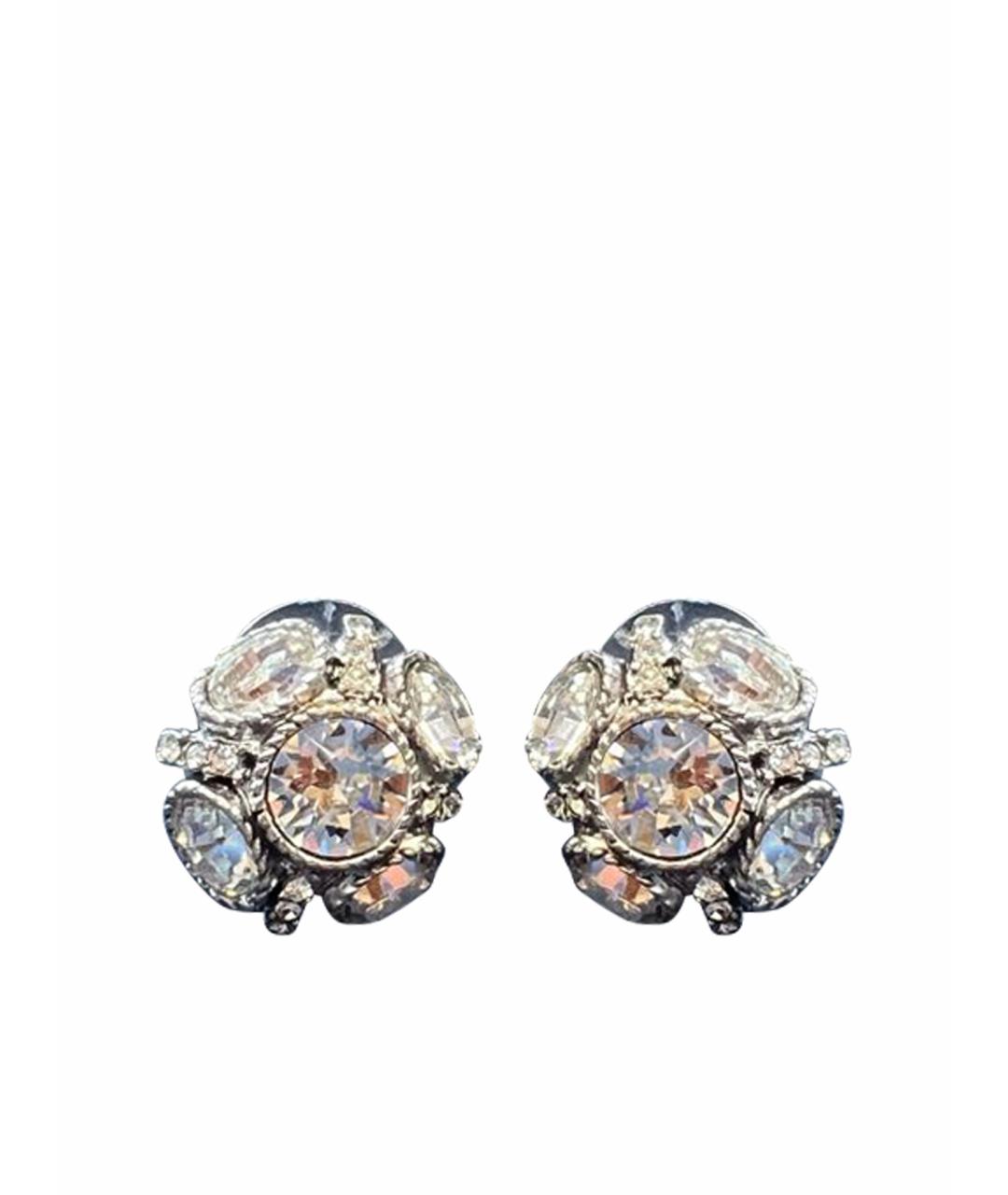 OSCAR DE LA RENTA Серебряные металлические серьги, фото 1