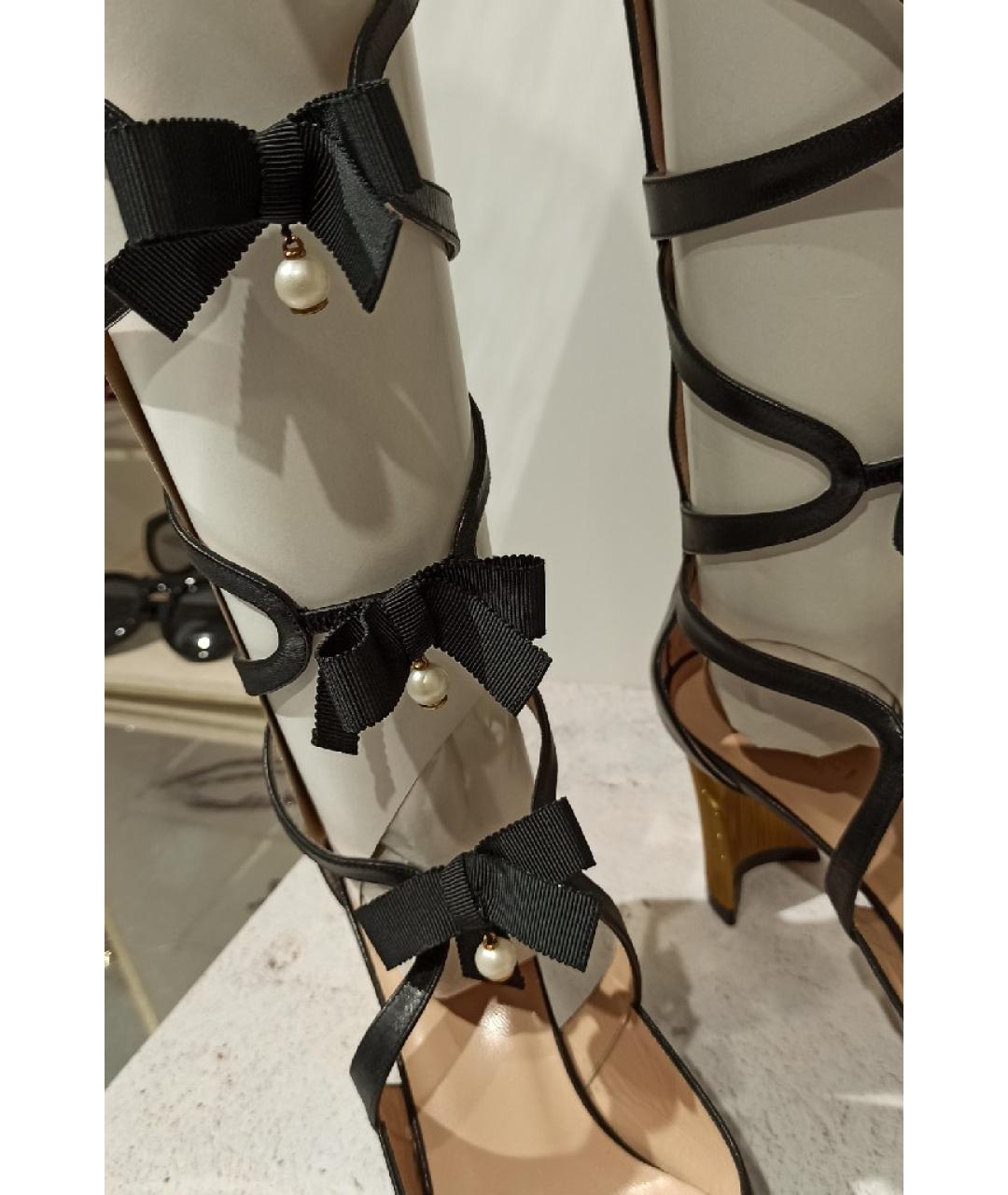 GUCCI Черные кожаные туфли, фото 6