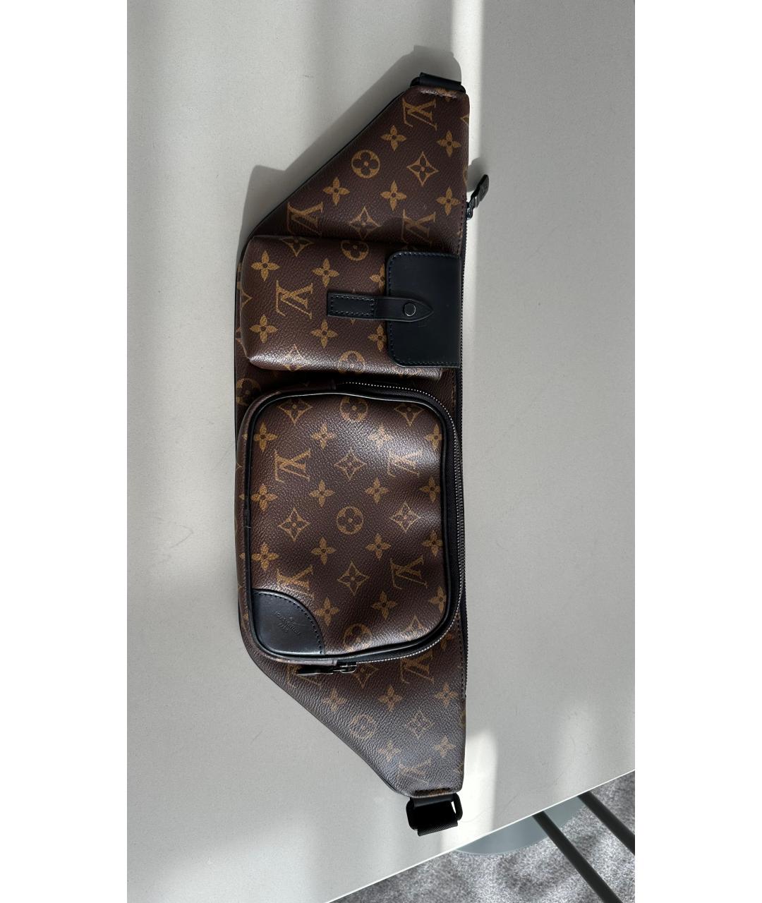 LOUIS VUITTON Коричневая поясная сумка, фото 2