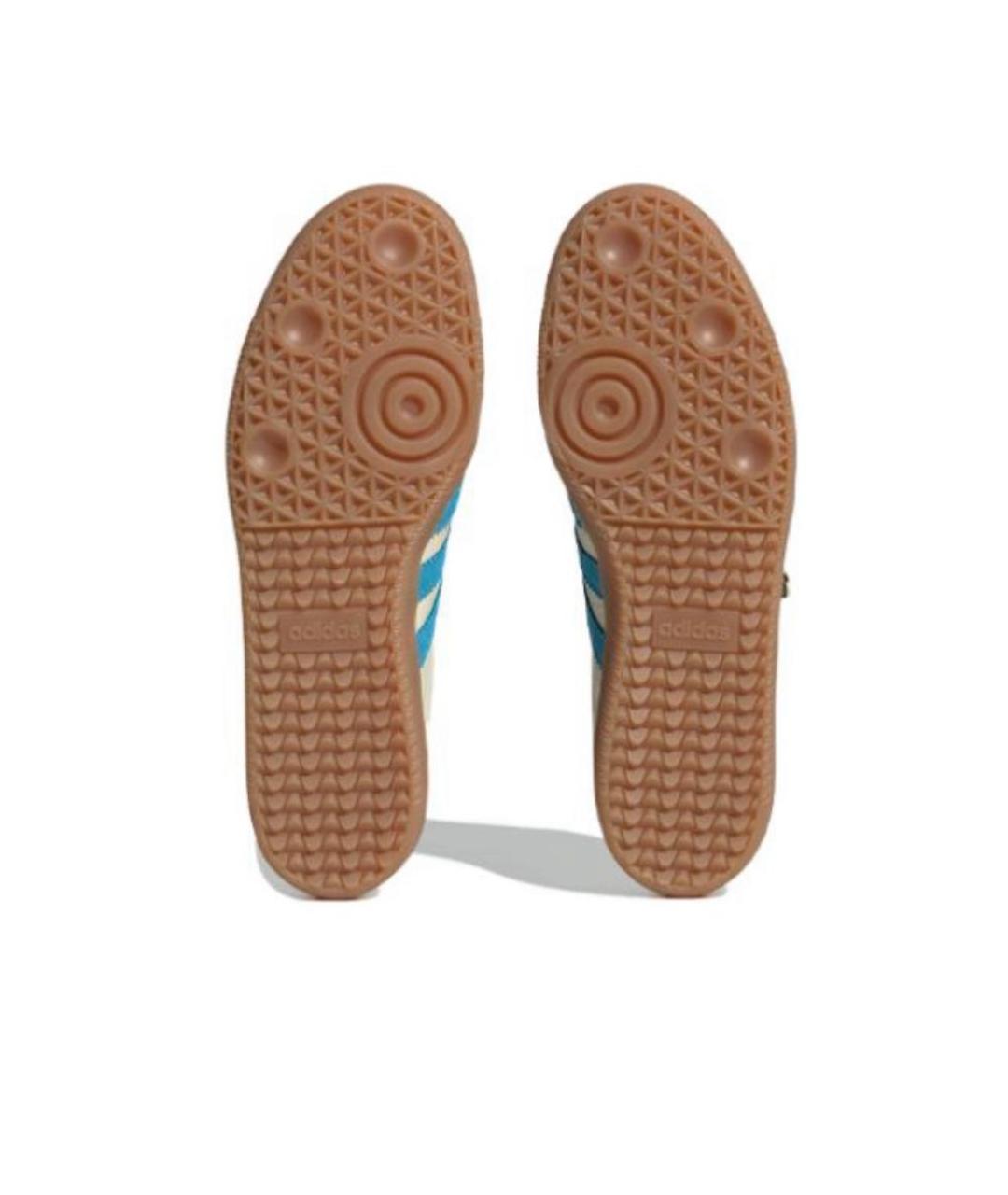 ADIDAS Бежевые кожаные кроссовки, фото 4