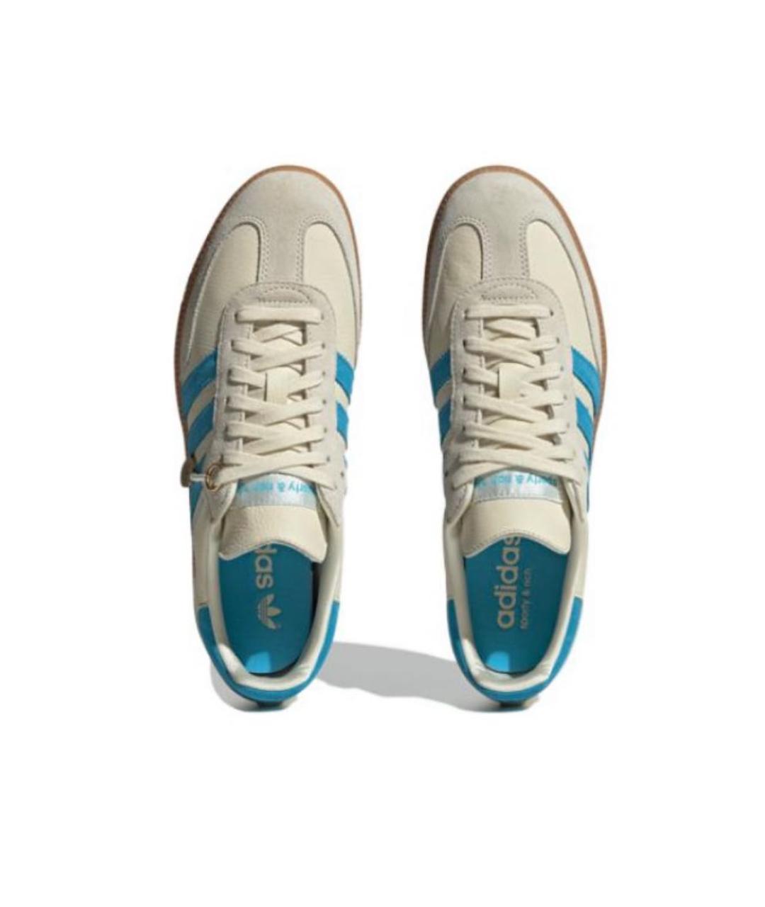 ADIDAS Бежевые кожаные кроссовки, фото 3