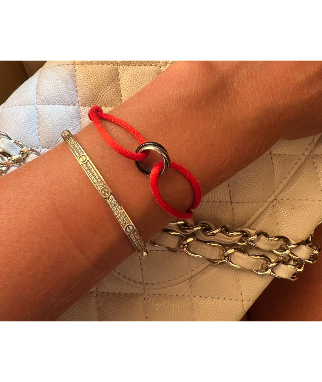 CARTIER Красный браслет из белого золота, фото 4