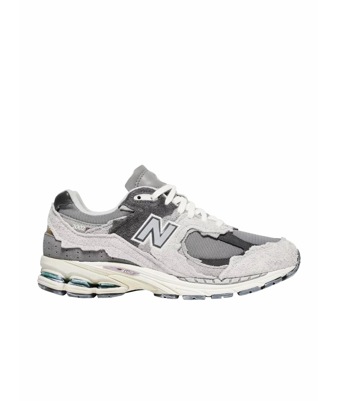 NEW BALANCE Серые замшевые кроссовки, фото 1