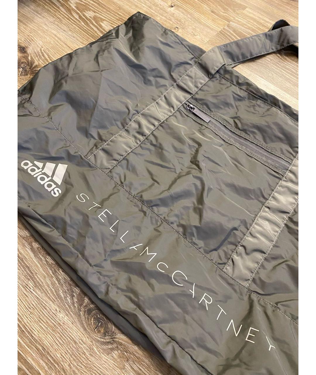 ADIDAS BY STELLA MCCARTNEY Антрацитовая синтетическая дорожная/спортивная сумка, фото 2