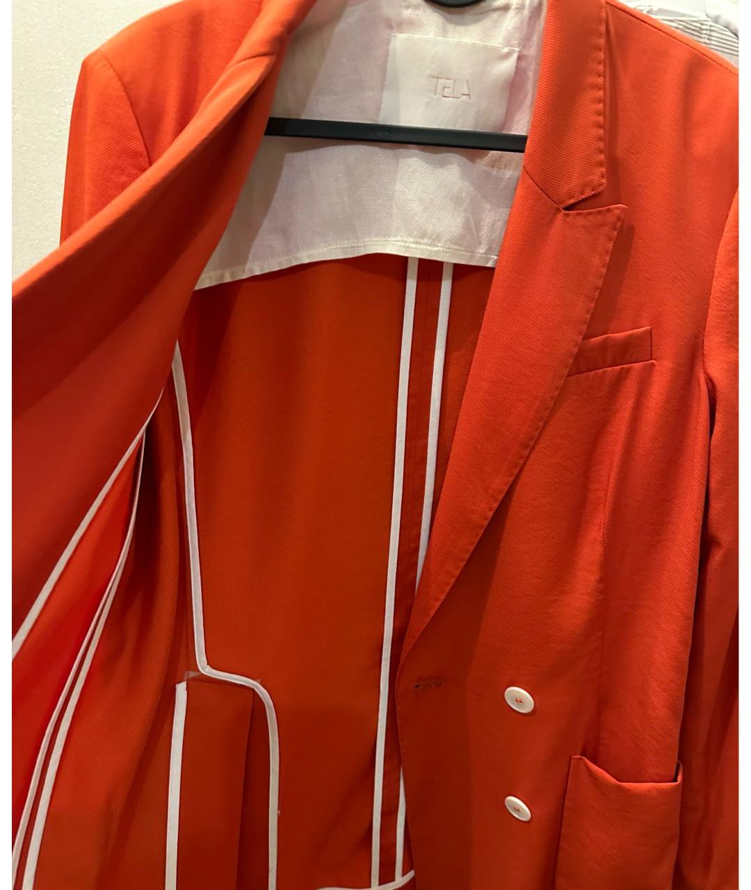 TELA Оранжевый вискозный жакет/пиджак, фото 3