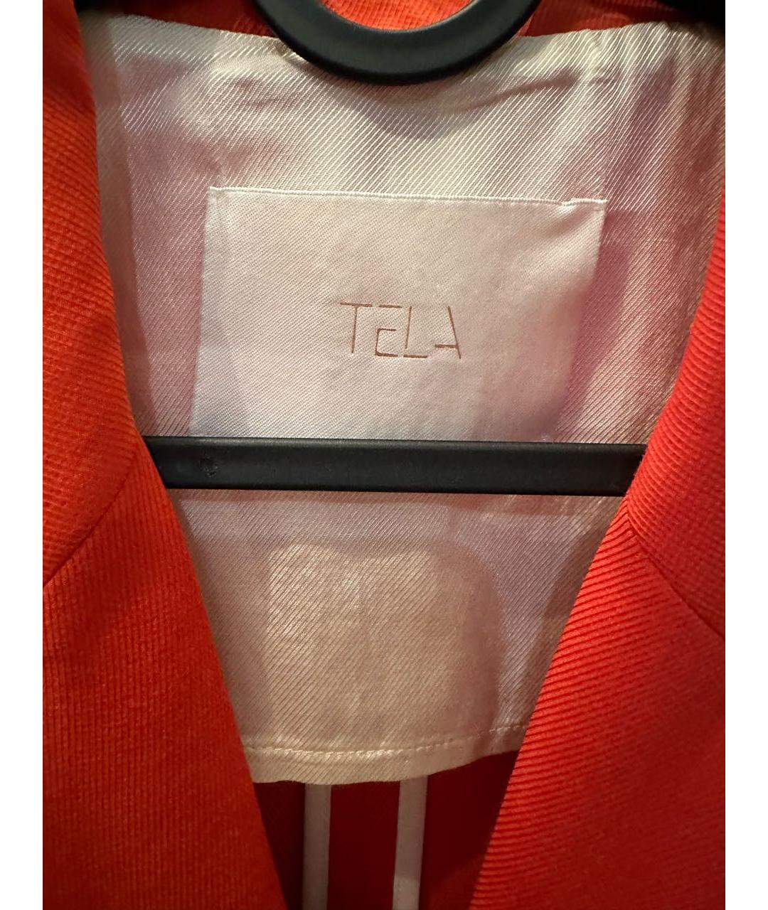 TELA Оранжевый вискозный жакет/пиджак, фото 4