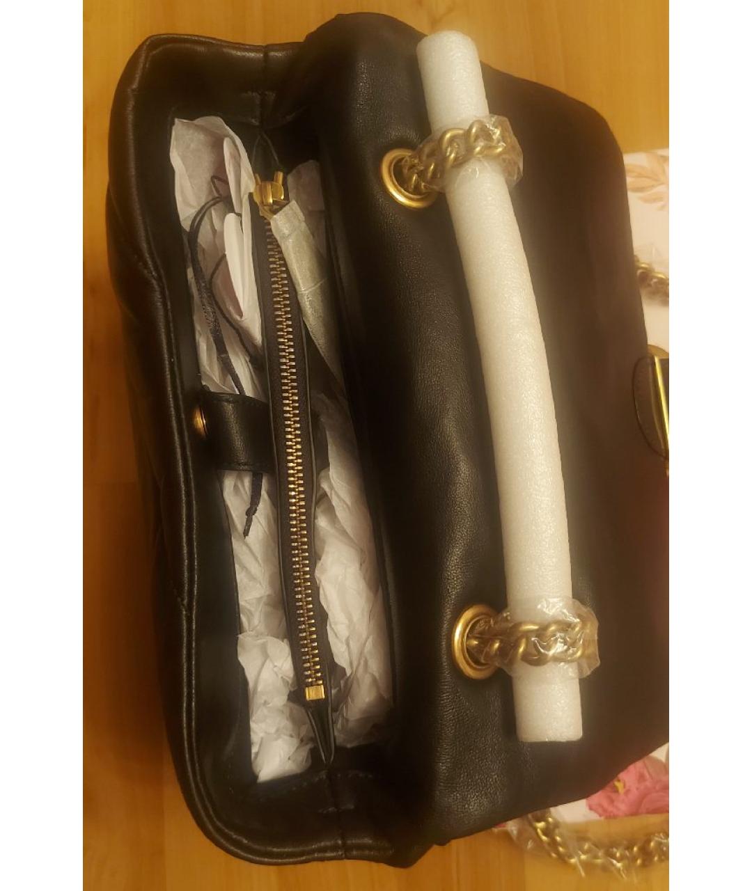 PINKO Черная кожаная сумка через плечо, фото 4