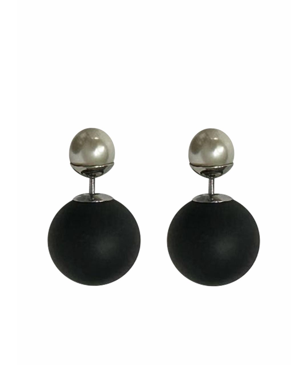 CHRISTIAN DIOR Черные серьги, фото 1