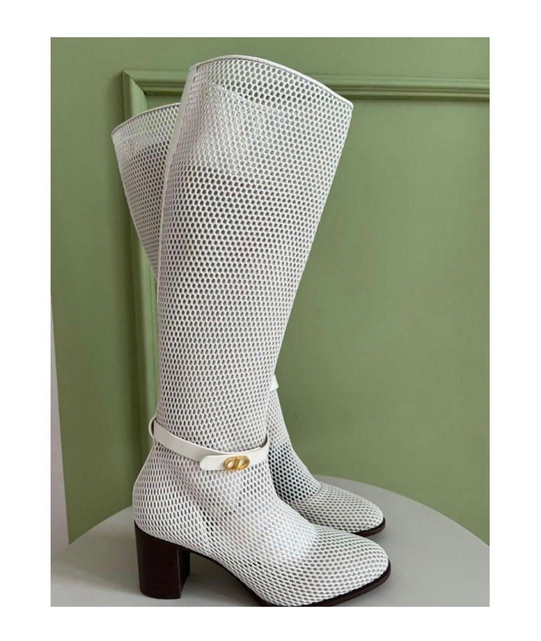 CHRISTIAN DIOR Белые сапоги, фото 6