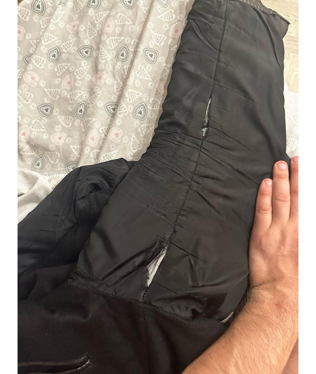 KITON Черная кожаная куртка, фото 6