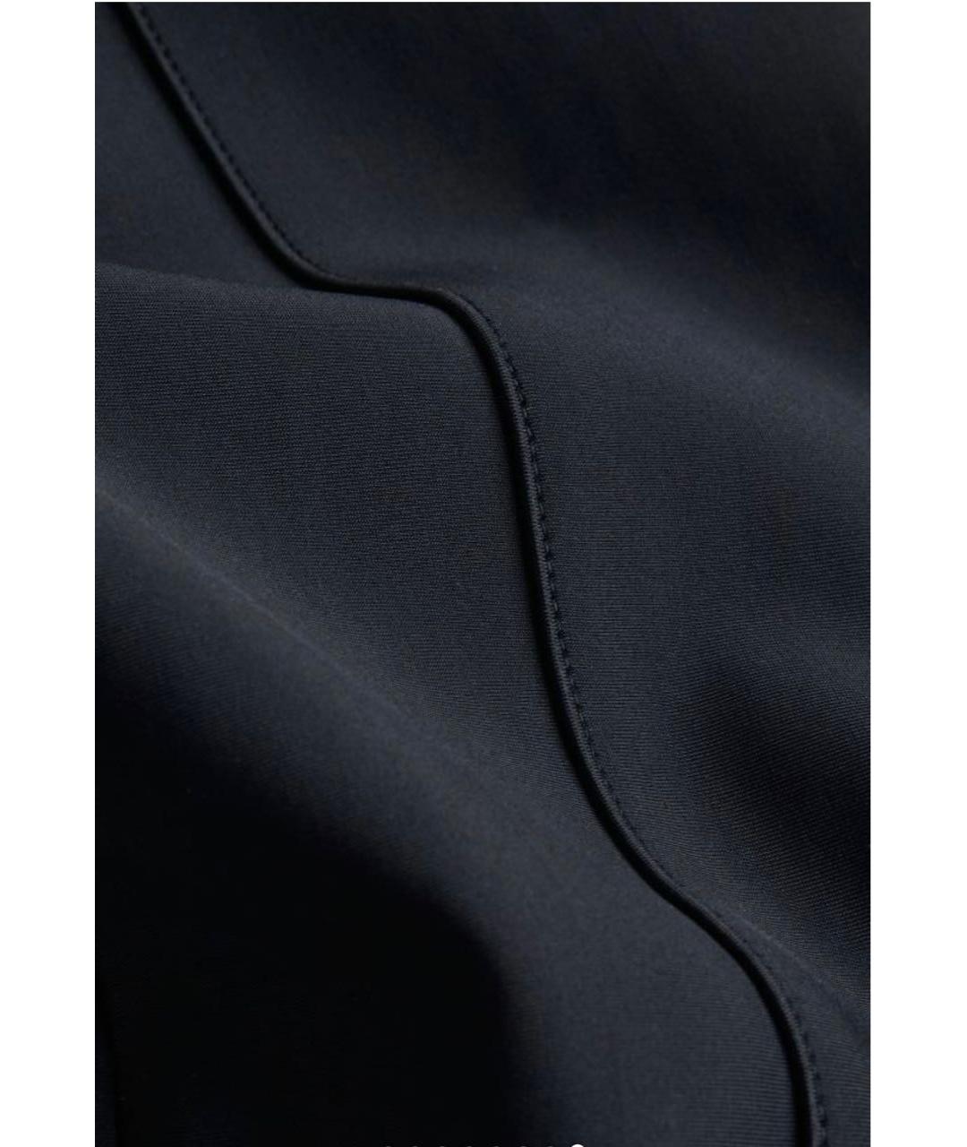 MUGLER Черные синтетические брюки узкие, фото 5