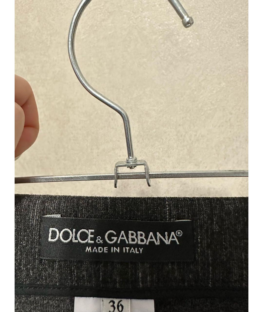 DOLCE&GABBANA Антрацитовые леггинсы и велосипедки, фото 3