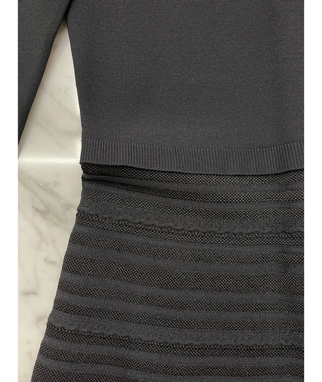 VALENTINO Черное полиамидовое повседневное платье, фото 3