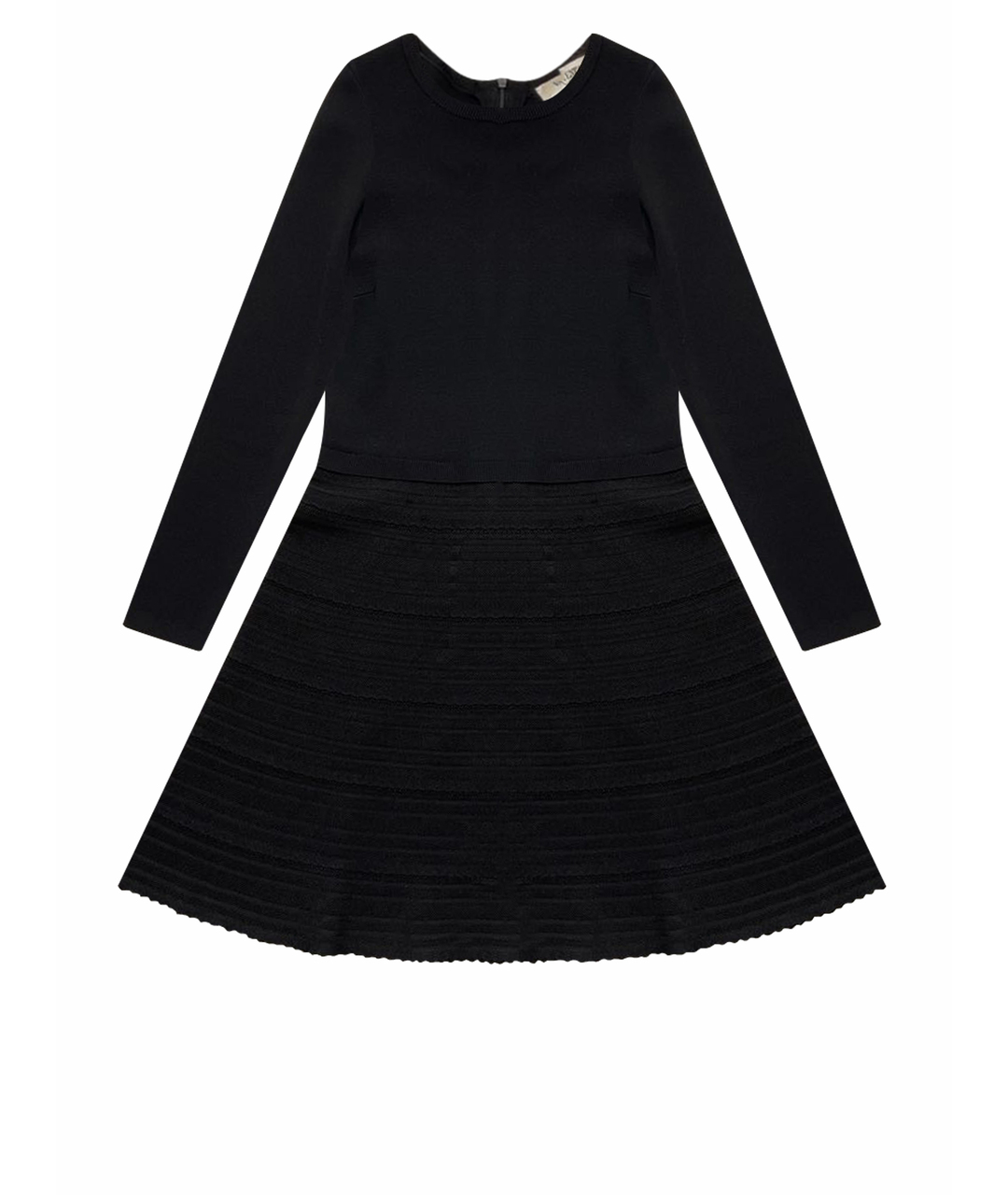VALENTINO Черное полиамидовое повседневное платье, фото 1