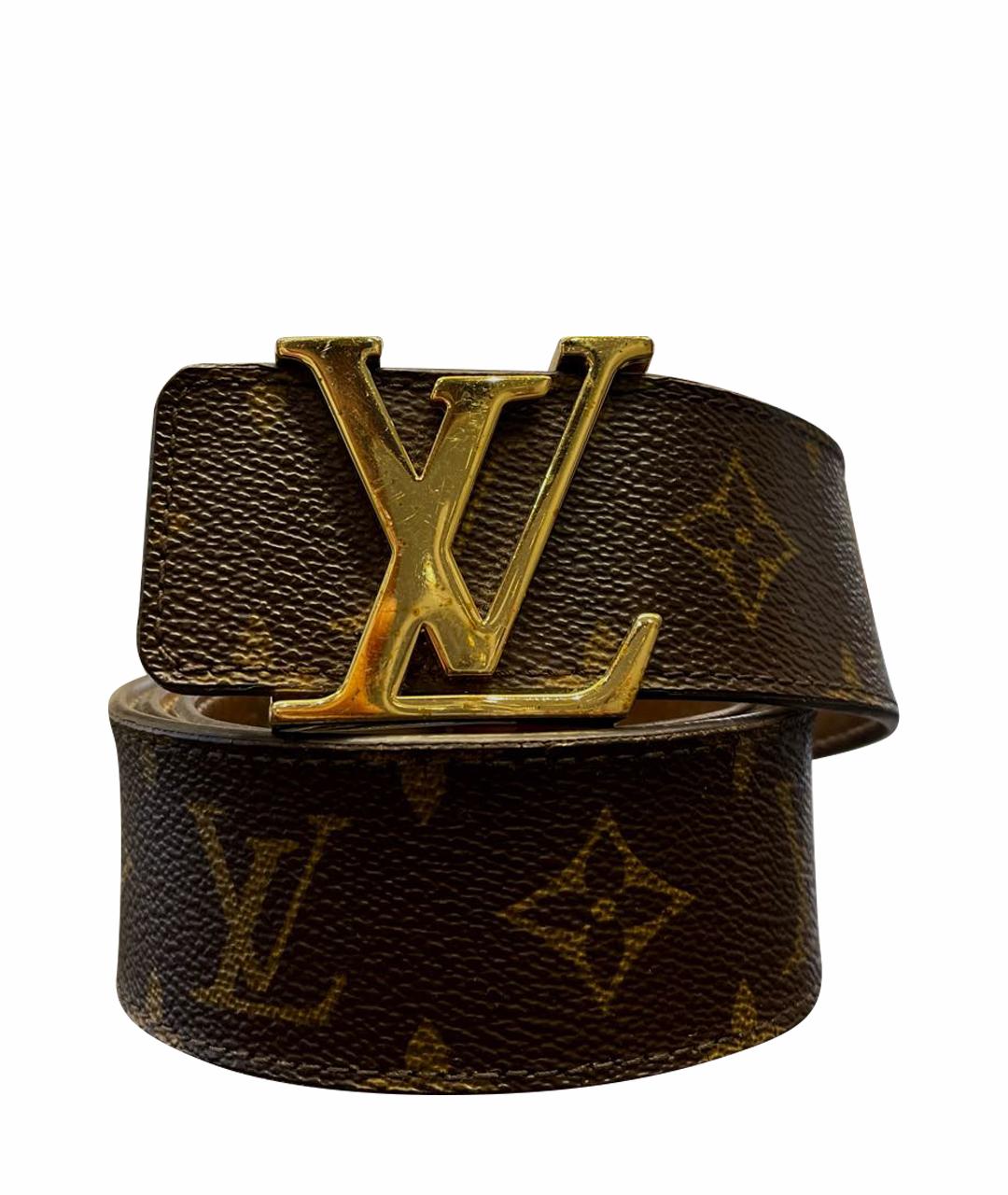 LOUIS VUITTON PRE-OWNED Коричневый кожаный ремень, фото 1