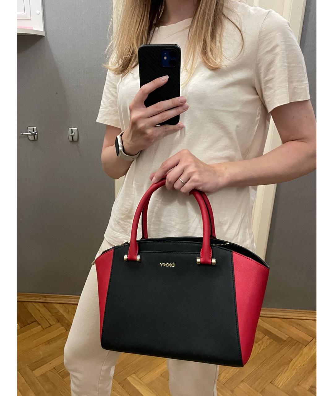 DKNY Мульти кожаная сумка с короткими ручками, фото 5