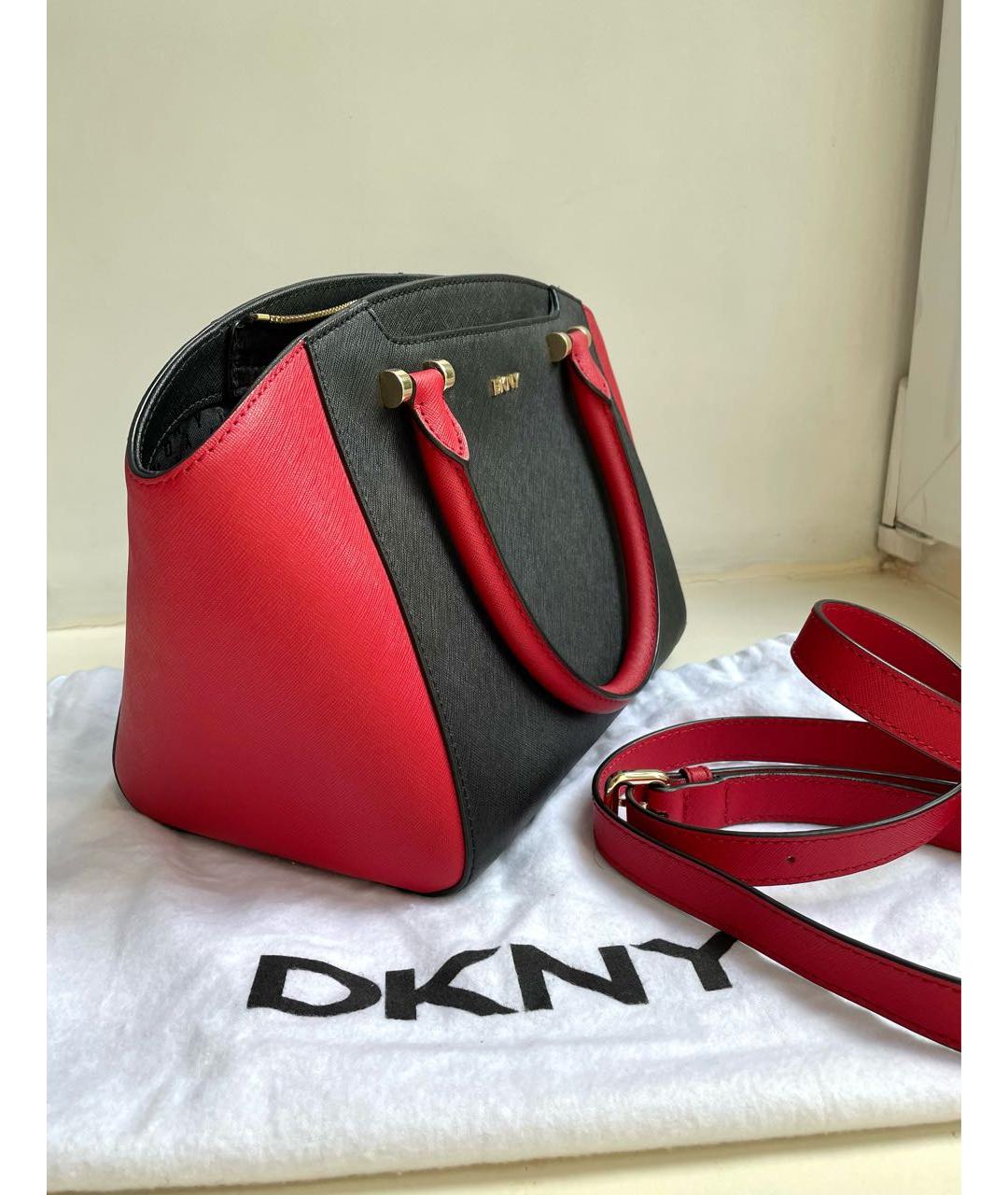 DKNY Мульти кожаная сумка с короткими ручками, фото 2