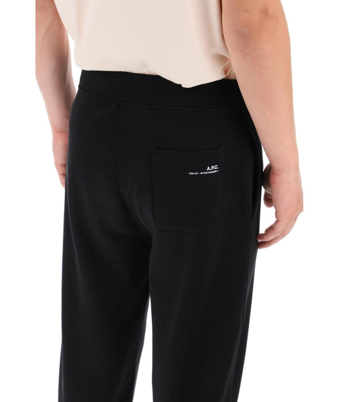 A.P.C. Черные хлопковые повседневные брюки, фото 6