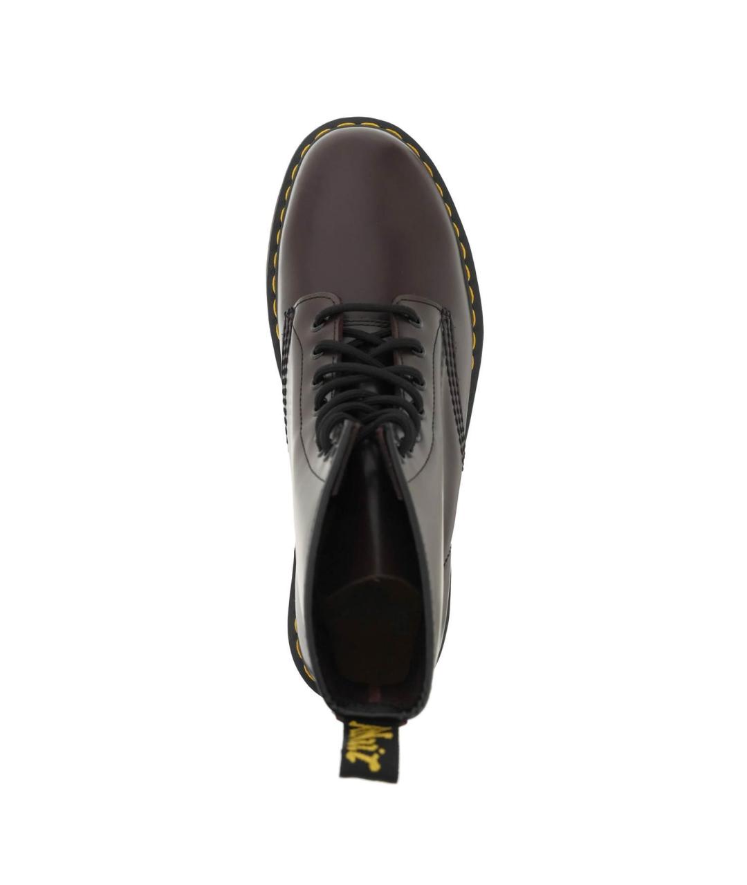 DR. MARTENS Красные кожаные низкие ботинки, фото 4