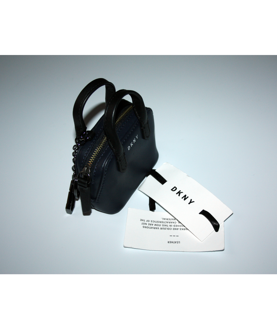 DKNY Черный кожаный кошелек, фото 3