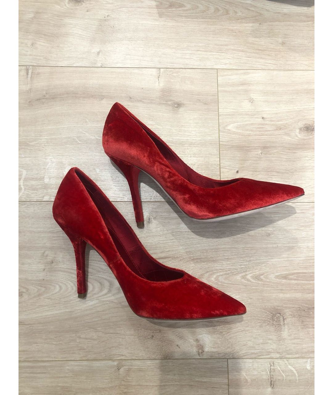 DOLCE&GABBANA Красные бархатные туфли, фото 9