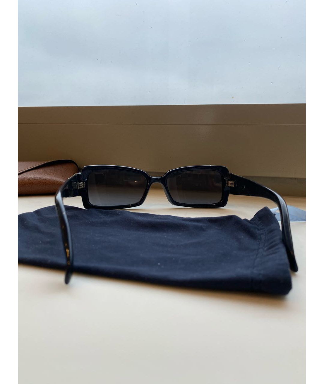 GIVENCHY Темно-синие пластиковые солнцезащитные очки, фото 5
