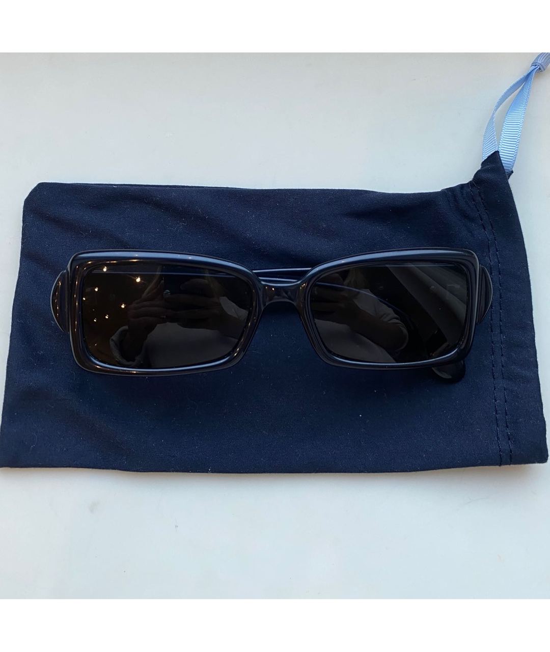 GIVENCHY Темно-синие пластиковые солнцезащитные очки, фото 7