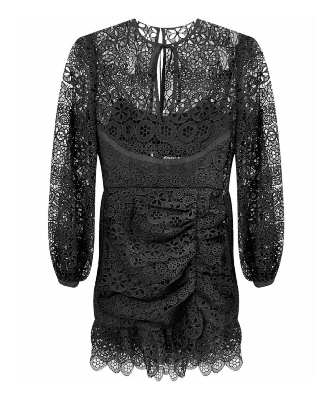 SELF-PORTRAIT Черное кружевное коктейльное платье, фото 1
