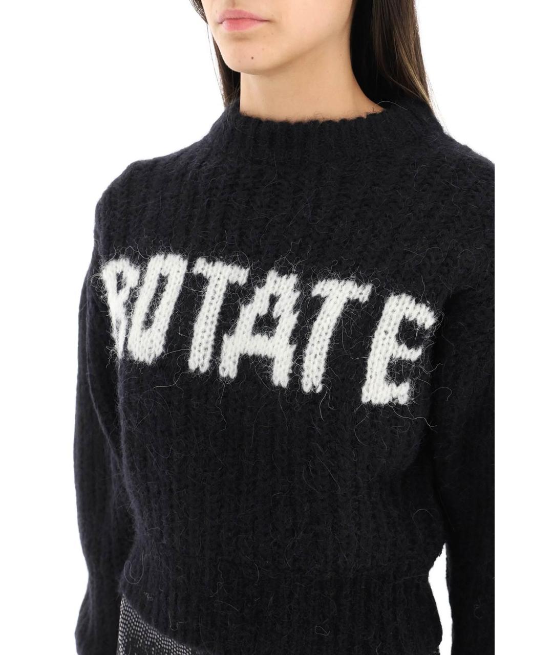 ROTATE Черный шерстяной джемпер / свитер, фото 6