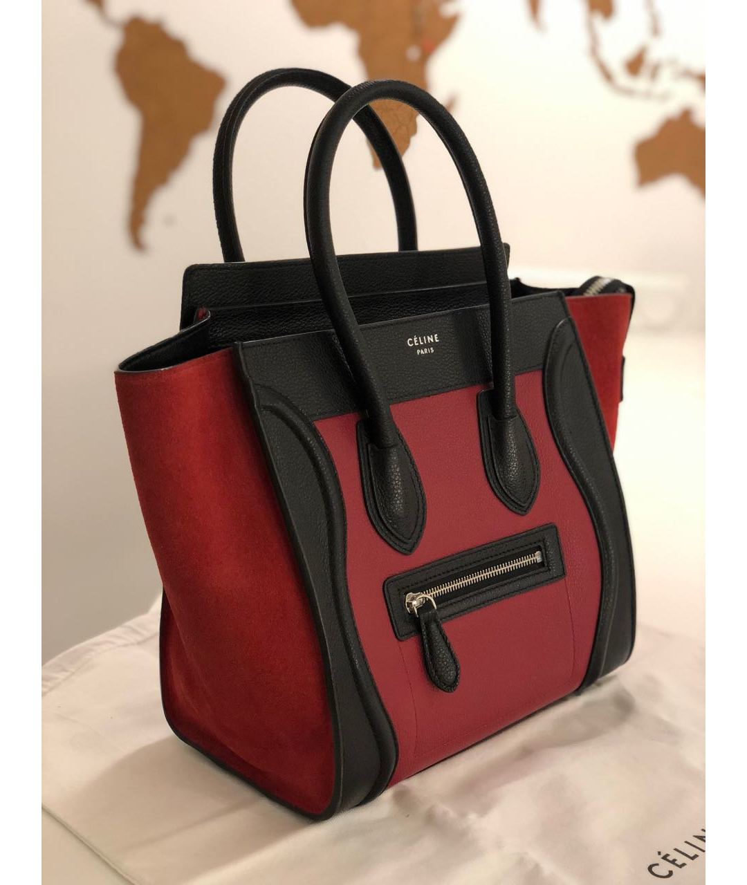 CELINE PRE-OWNED Черная кожаная сумка тоут, фото 2