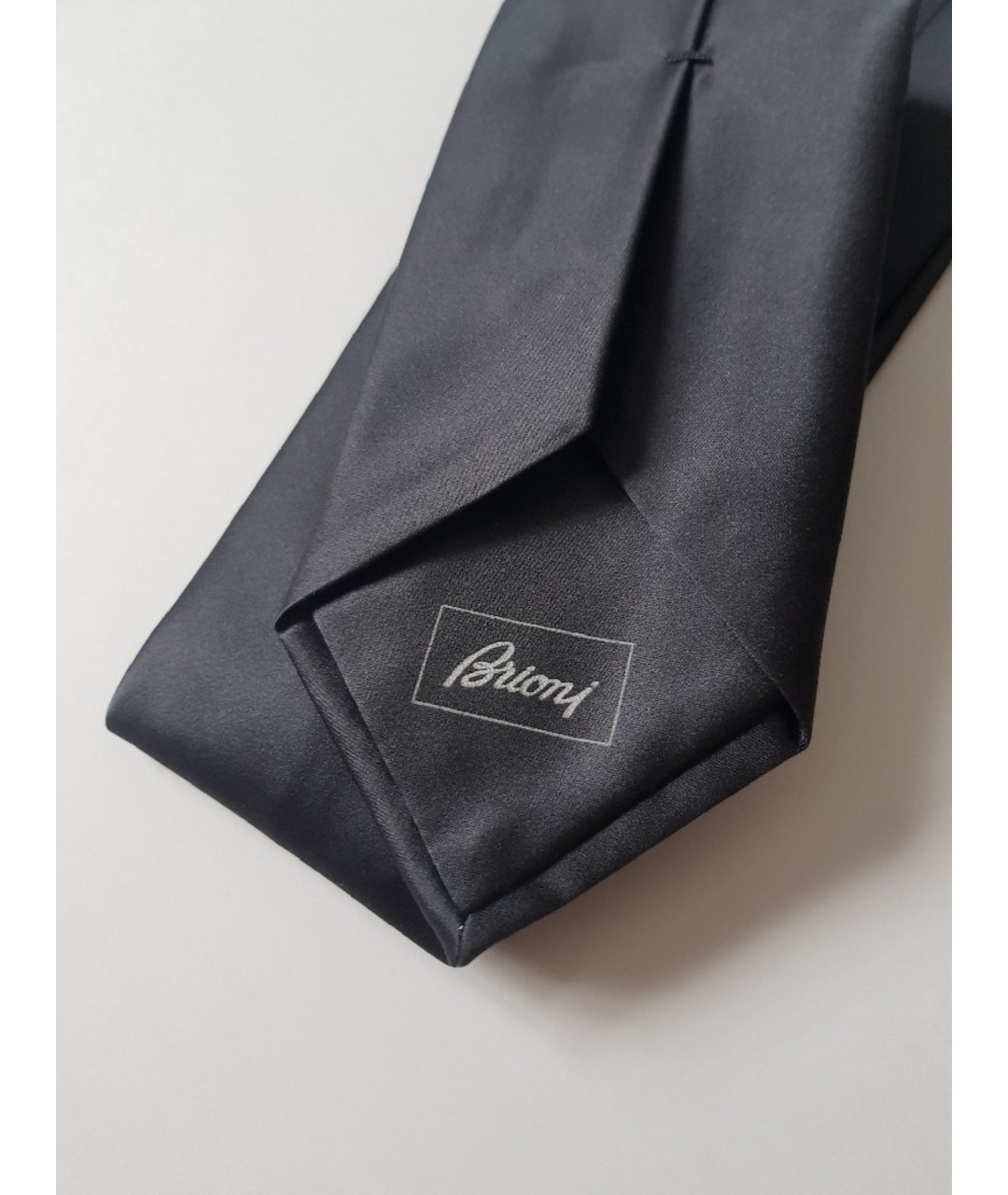 BRIONI Черный шелковый галстук, фото 5