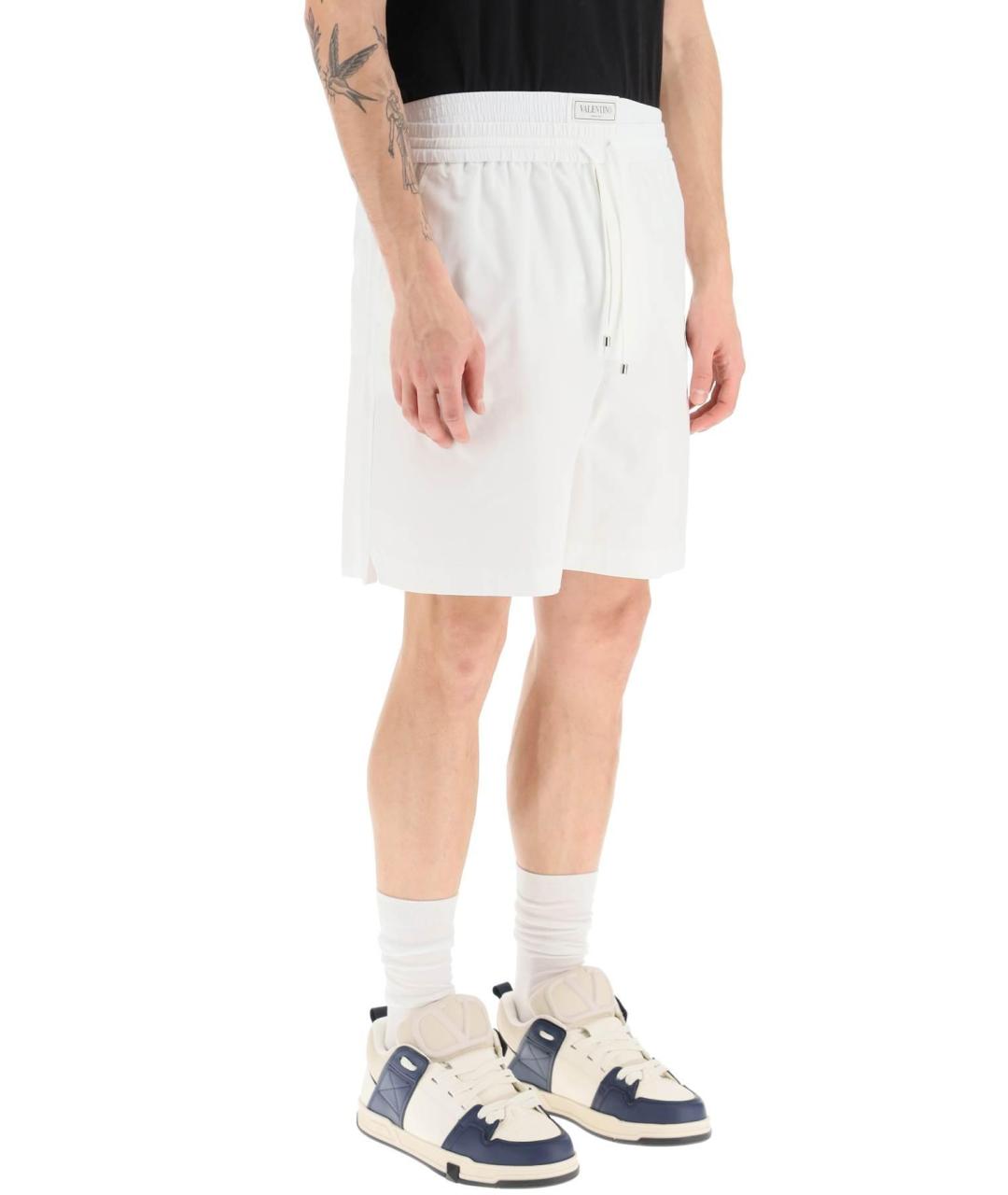 VALENTINO Белые хлопковые шорты, фото 5