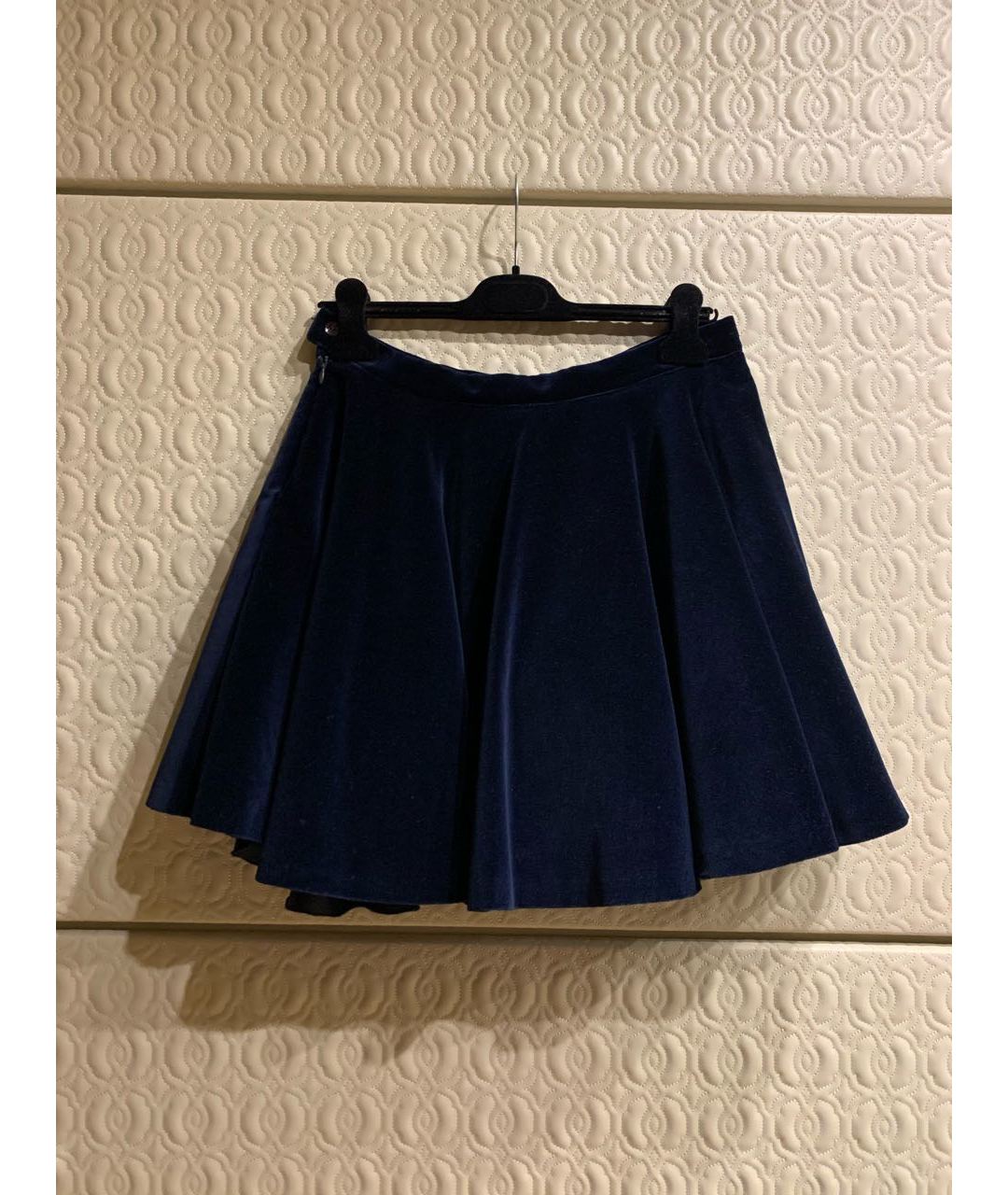 GIANFRANCO FERRE Синяя бархатная юбка, фото 2