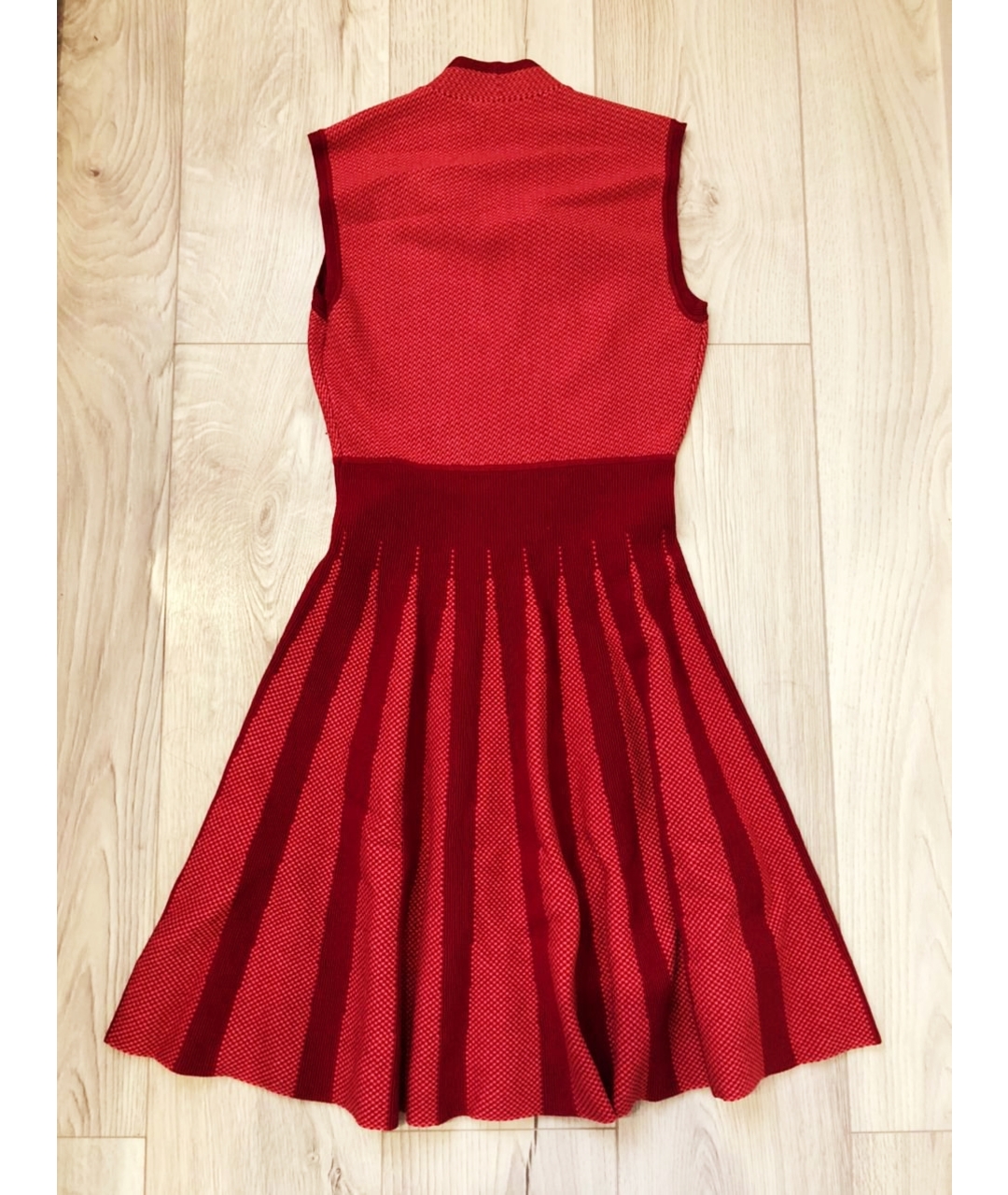 EMPORIO ARMANI Красное вискозное платье, фото 6
