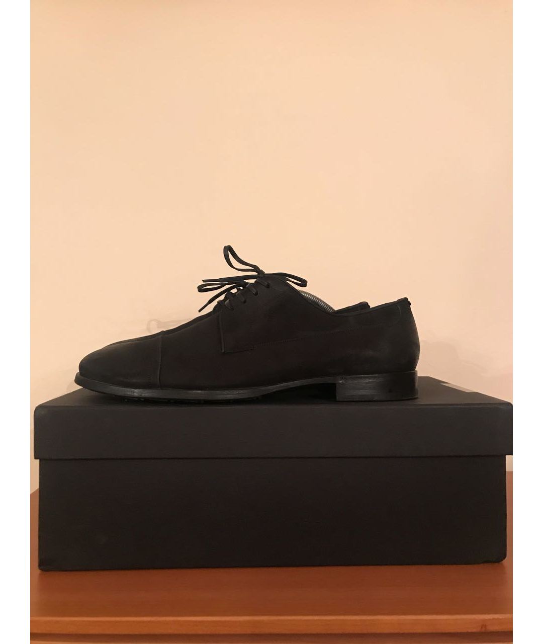 DOLCE&GABBANA Черные нубуковые туфли, фото 2