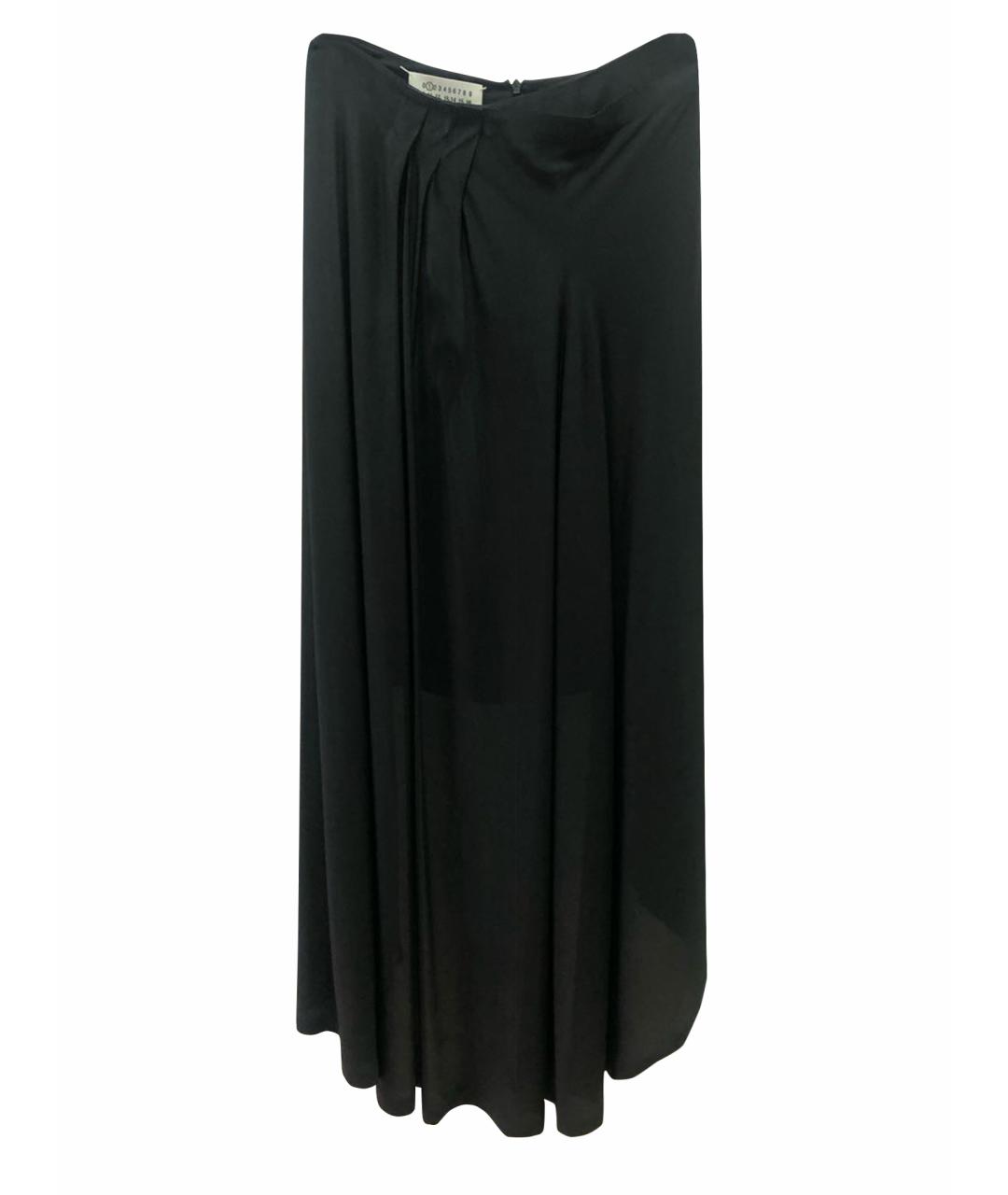 MAISON MARGIELA Черная вискозная юбка макси, фото 1