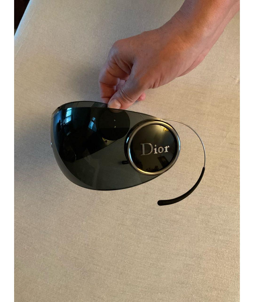 CHRISTIAN DIOR Черные пластиковые солнцезащитные очки, фото 2