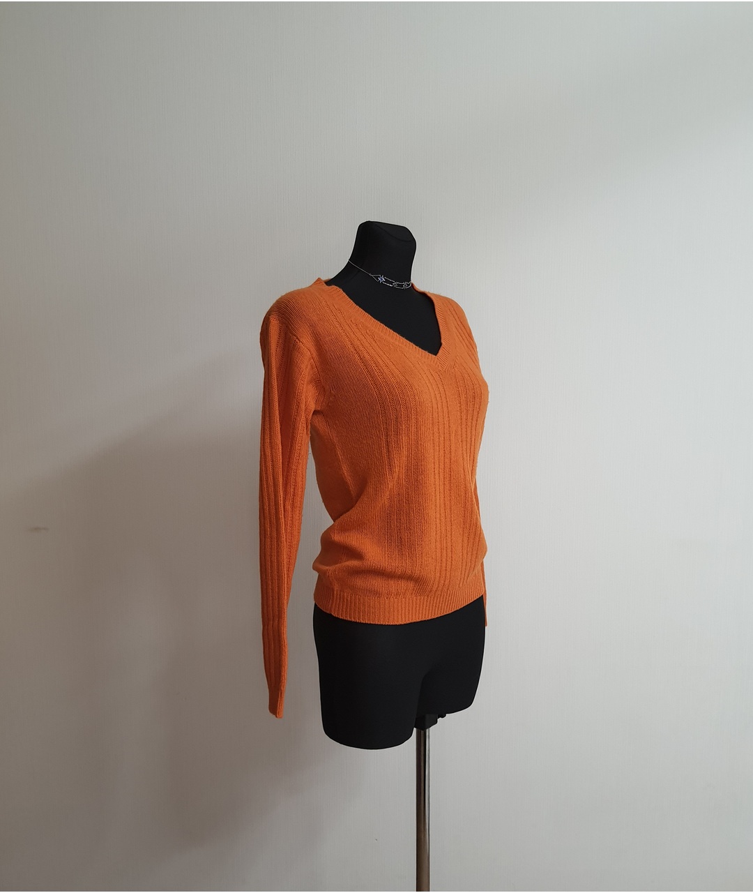 PRADA Оранжевый шерстяной джемпер / свитер, фото 8