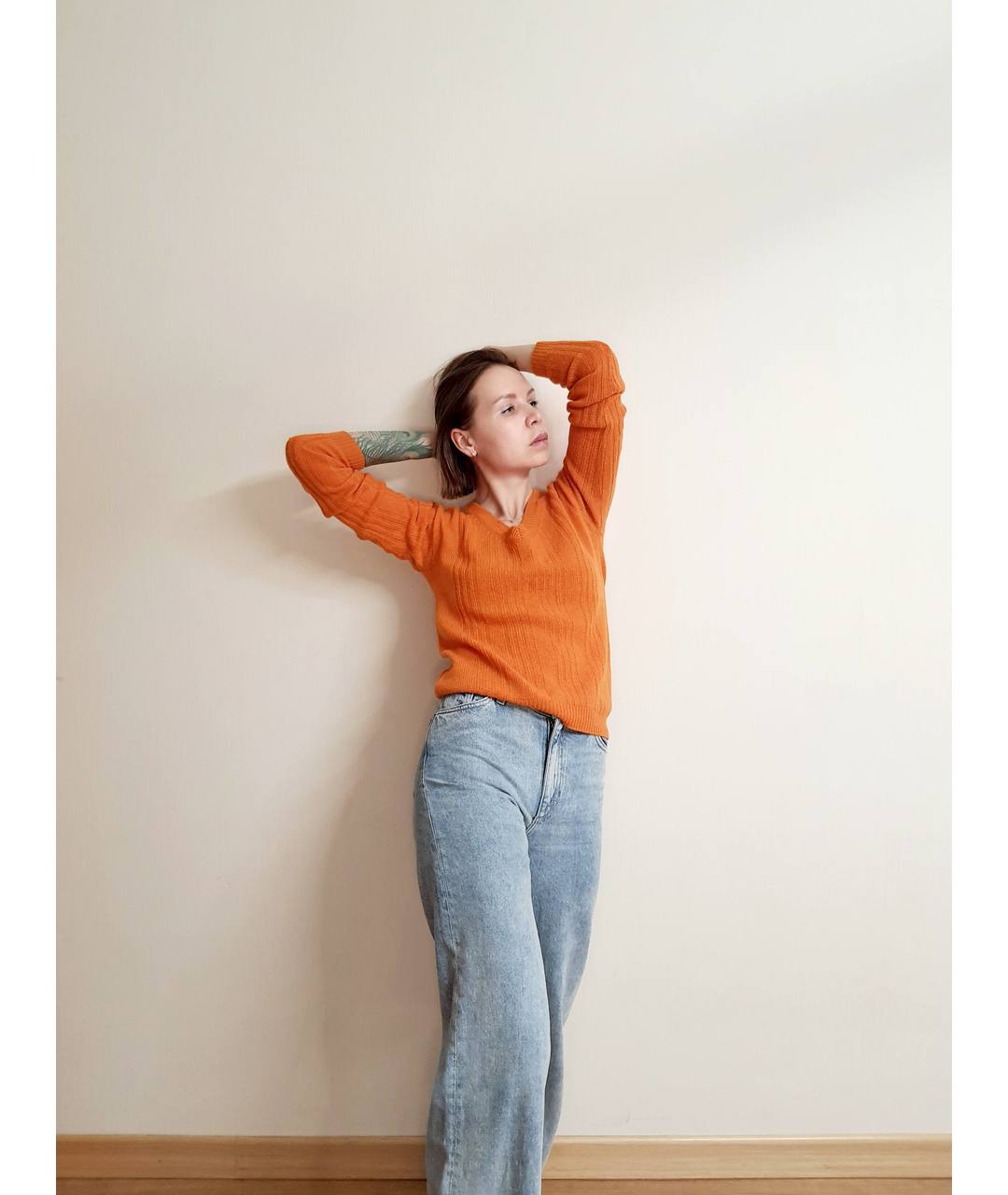 PRADA Оранжевый шерстяной джемпер / свитер, фото 6