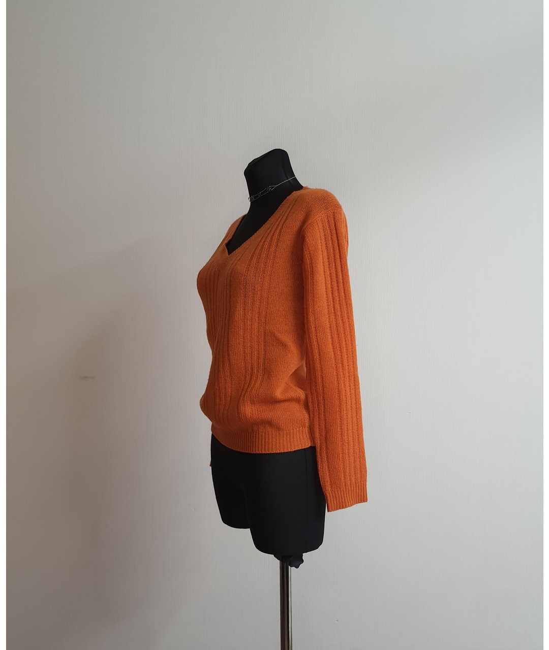 PRADA Оранжевый шерстяной джемпер / свитер, фото 4
