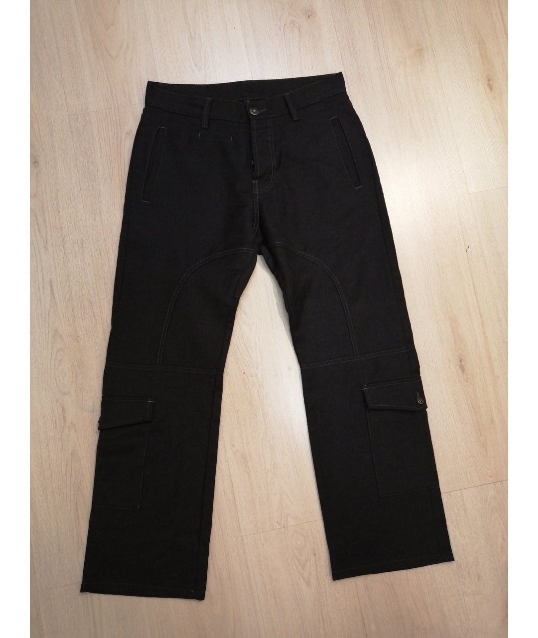 KENZO Черные хлопковые брюки чинос, фото 3