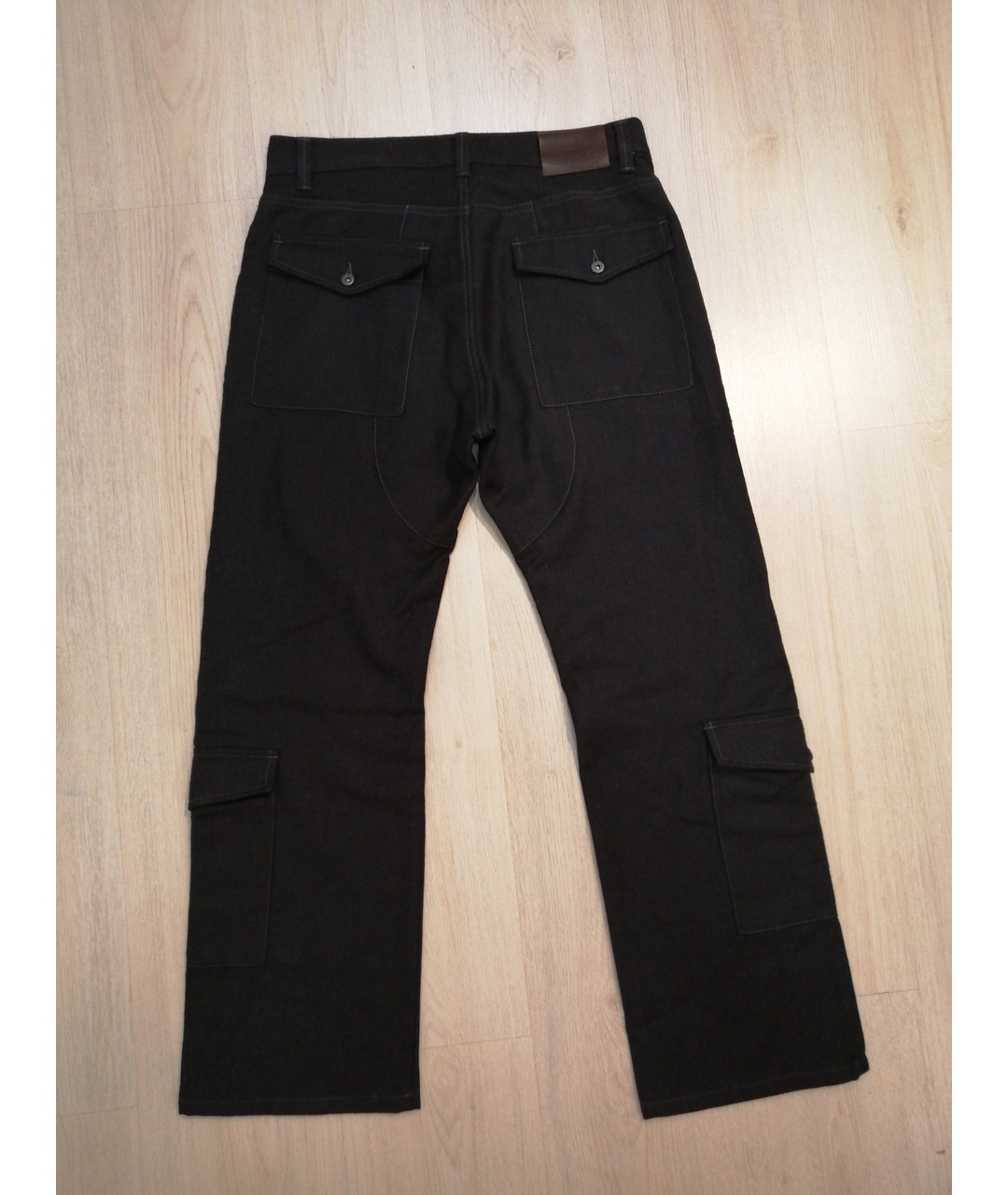KENZO Черные хлопковые брюки чинос, фото 2