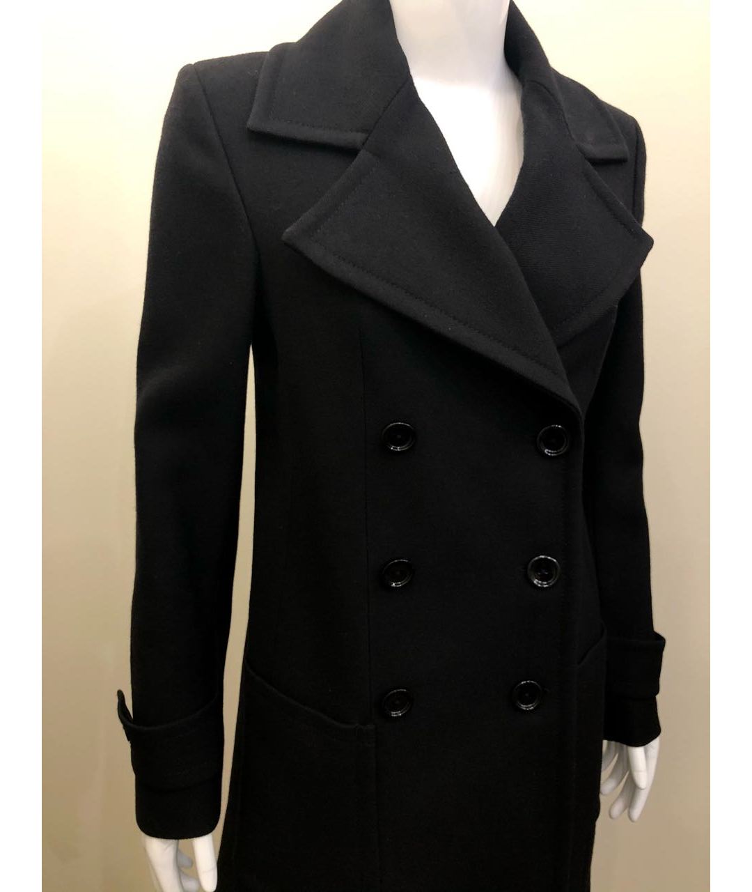 DONDUP Черное шерстяное пальто, фото 5