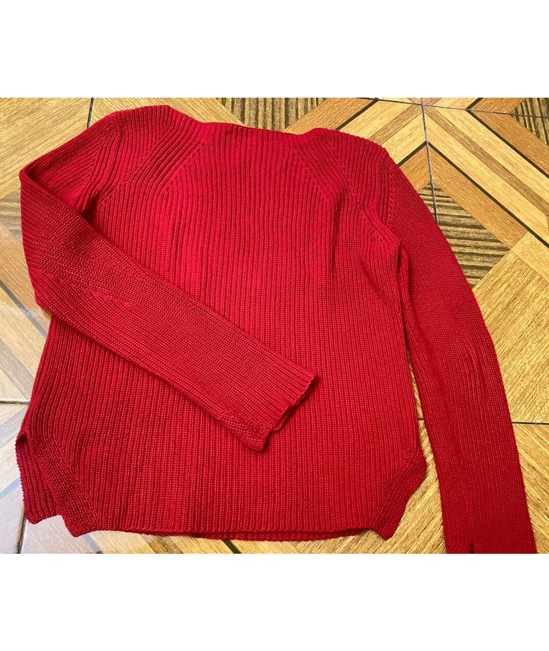 ERMANNO SCERVINO Красный хлопковый джемпер / свитер, фото 2