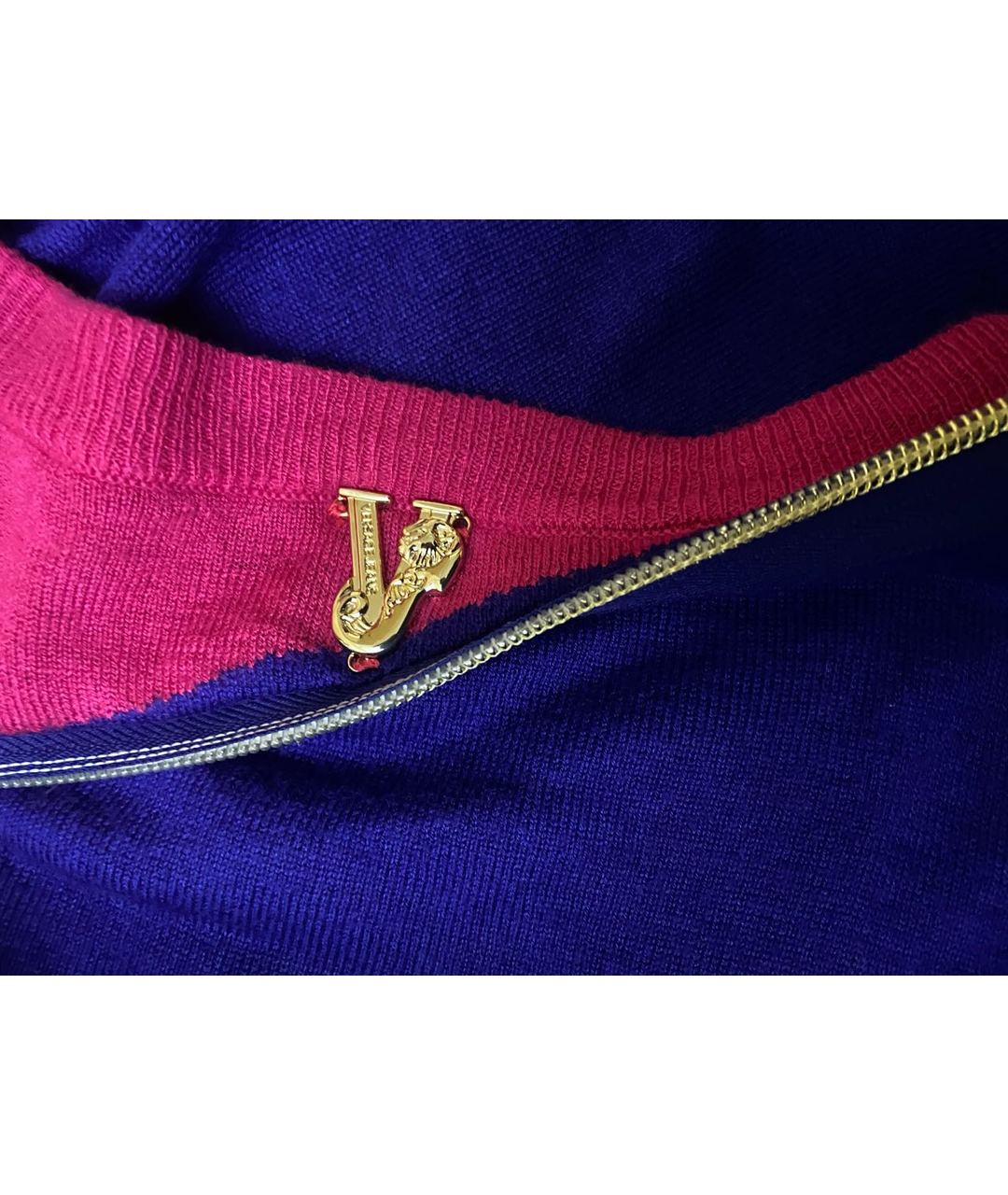 VERSACE JEANS COUTURE Фиолетовый джемпер / свитер, фото 4