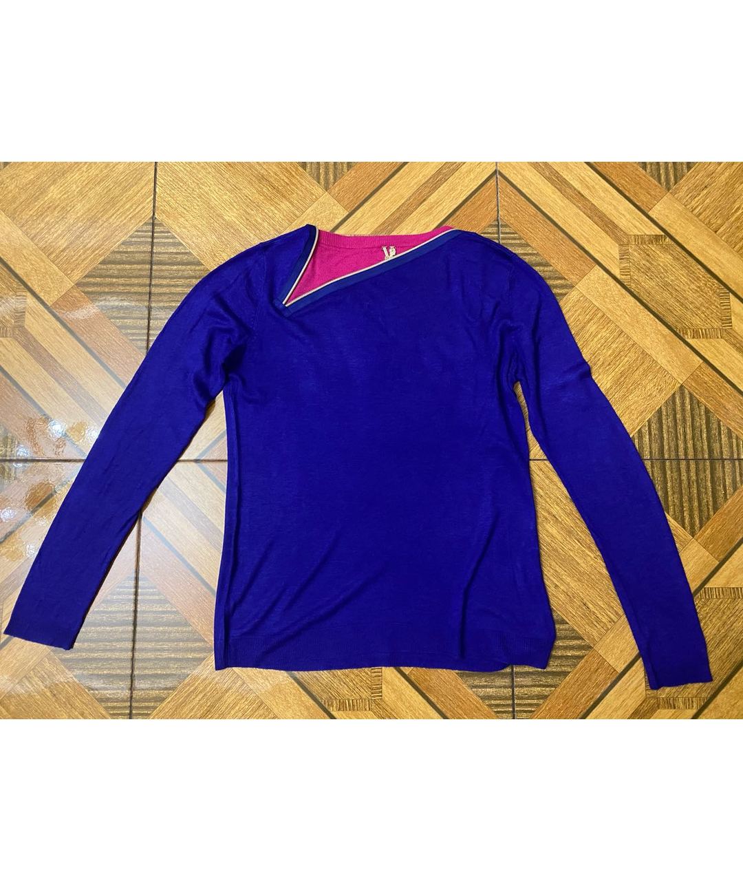 VERSACE JEANS COUTURE Фиолетовый джемпер / свитер, фото 2
