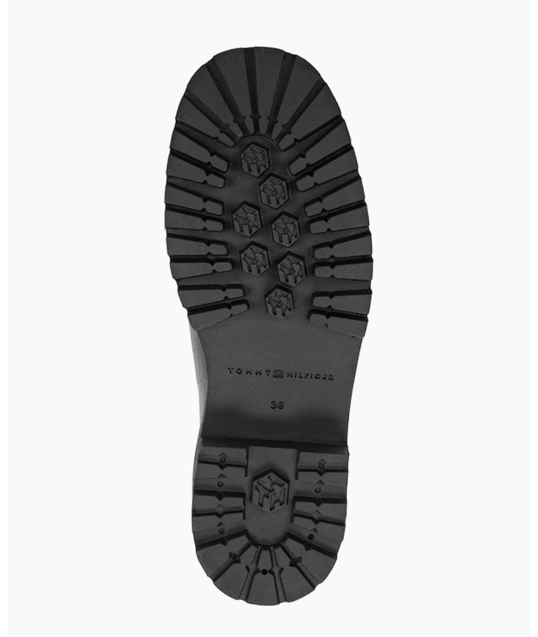 TOMMY HILFIGER Черные кожаные лоферы, фото 5